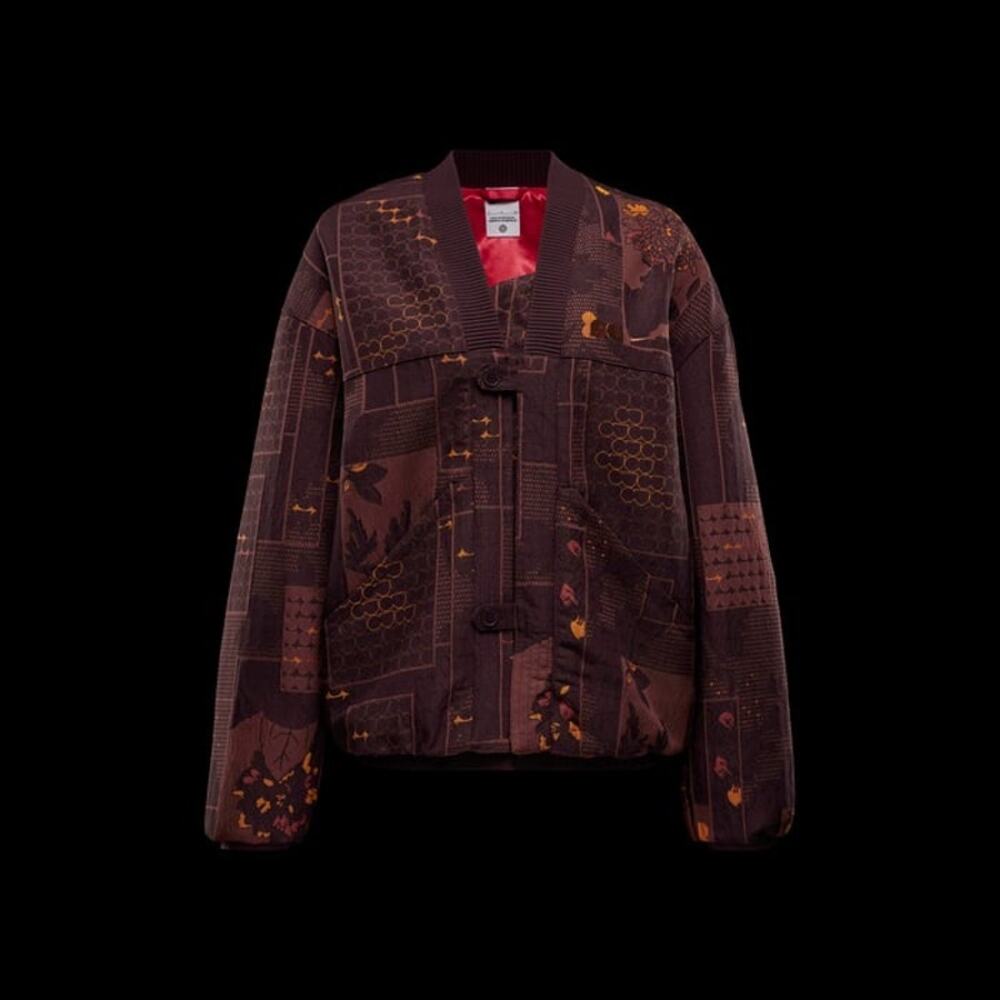 NEW Nike x Naomi Osaka Jacquard Kimono Jacket Burgundy Crush Streetwear Luxe Sm - Picture 11 of 16
